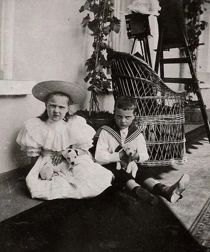 Russian Duchess Maria Pavlovna & Brother Dmitri Pavlovich Picture Magnet