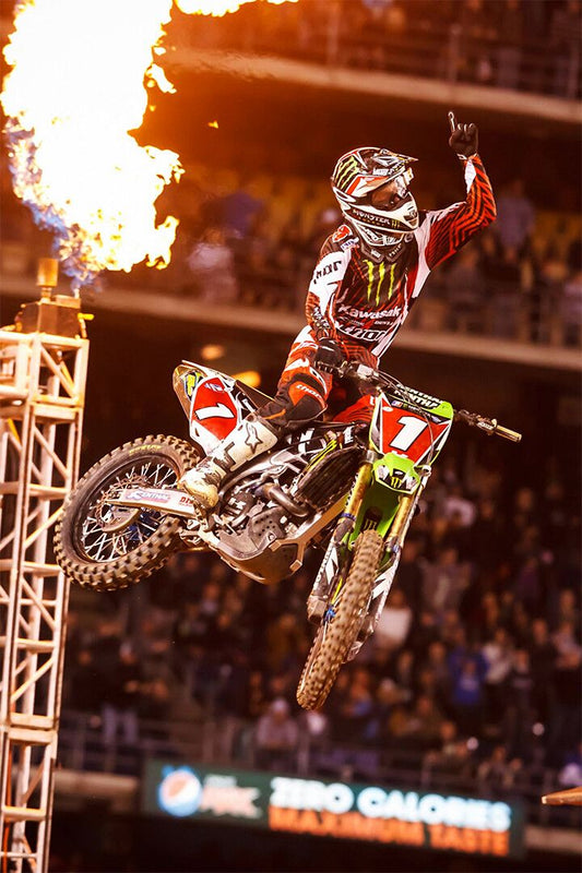 Ryan Villopoto Motorcycle Cross Country Idol Jigsaw Puzzle