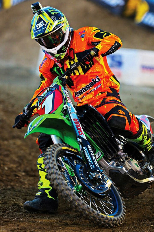 Ryan Villopoto Motorcycle Cross Country Racer Jigsaw Puzzle