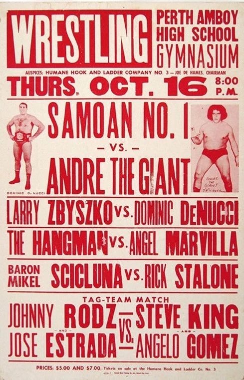 Samoan No. 1 Vs Andre The Giant Keychain Keychain Wrestling Picture Wwf