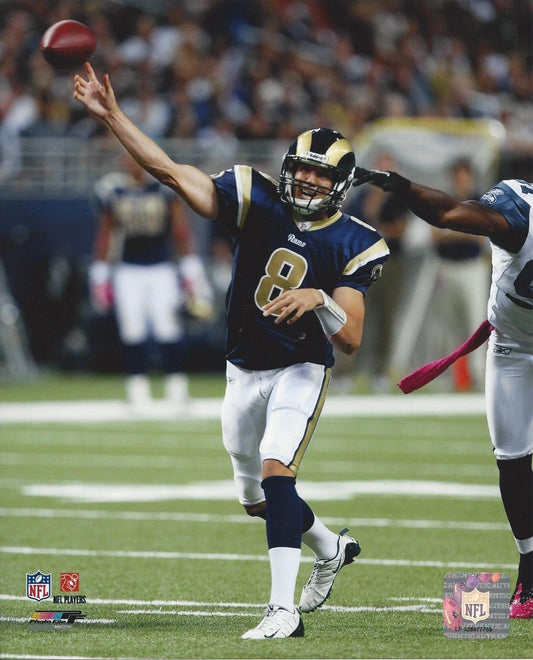 Sam Bradford Photo St Louis Rams Picture Nfl Football Releasing Pass