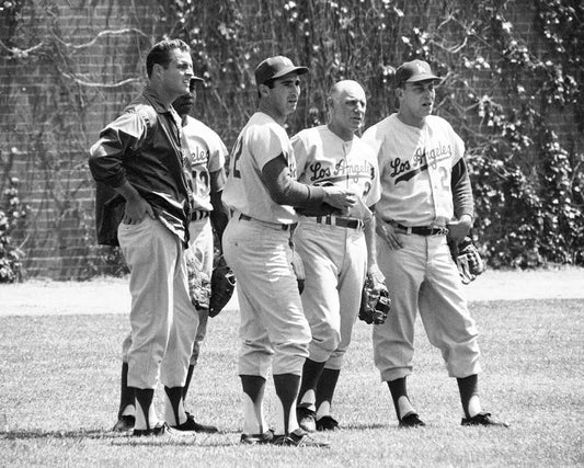 Sandy Koufax Gilliam Leo Durocher Podres Drysdale Photo Brooklyn Dodgers