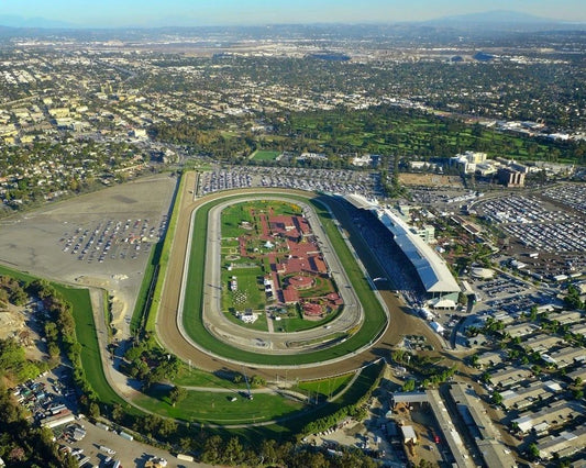 Santa Anita Park Race Track Keychain Horse Racing Picture La