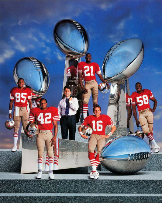 San Francisco 49Ers 4 Super Bowl Team Photo Football Nfl Picture Niners