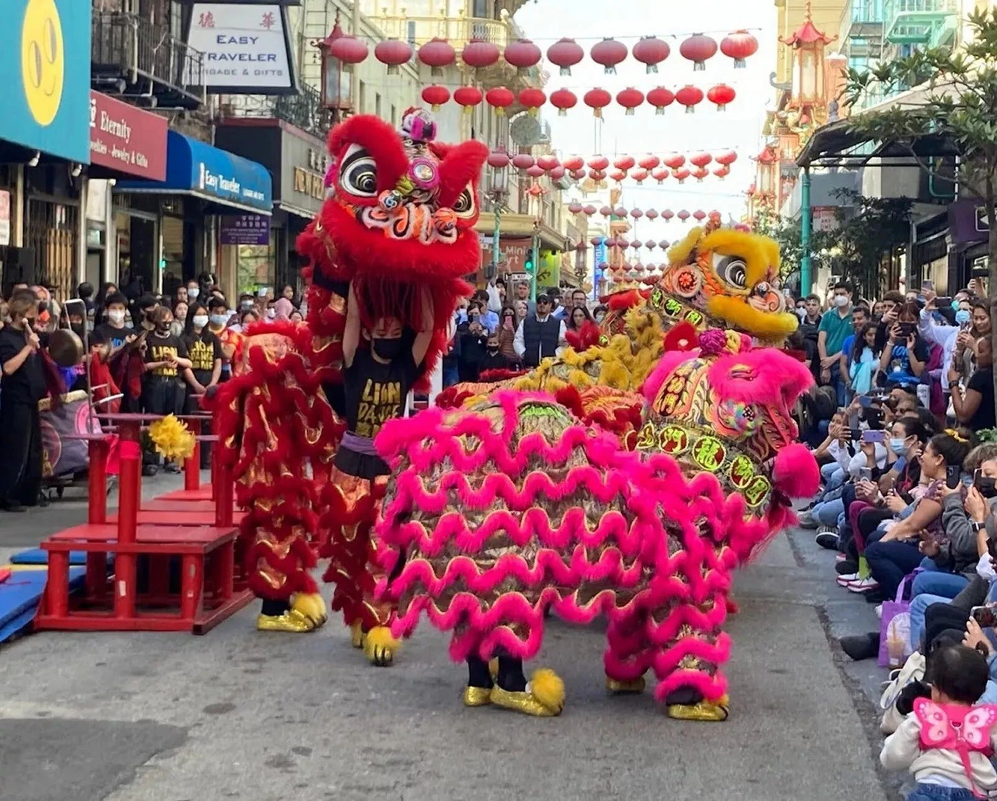 San Francisco Lion Dance In Chinatown On The Street Picture Photo