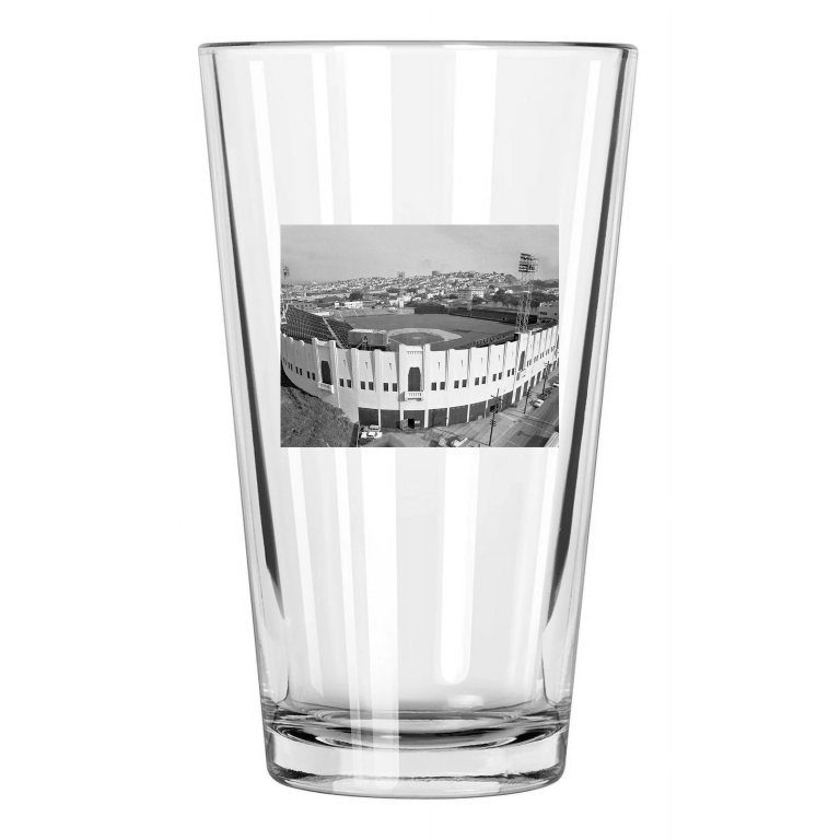 San Francisco Seals Stadium Photo Minor League Pint Beer Drinking Glass
