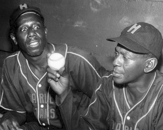 Satchel Paige Goose Tatum Keychain Baseball Picture Negro League Harlem Stars