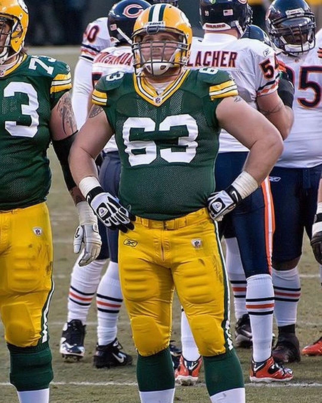 Scott Wells Photo Green Bay Packers Picture Nfl Football Vs Bears