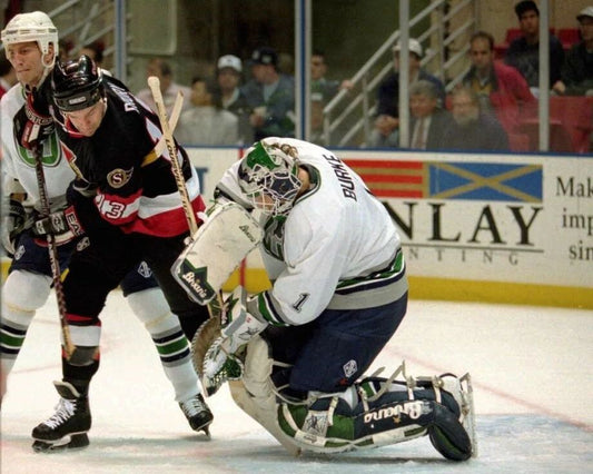 Sean Burke Photo Hartford Whalers Picture Nhl Vs Flyers Action Save