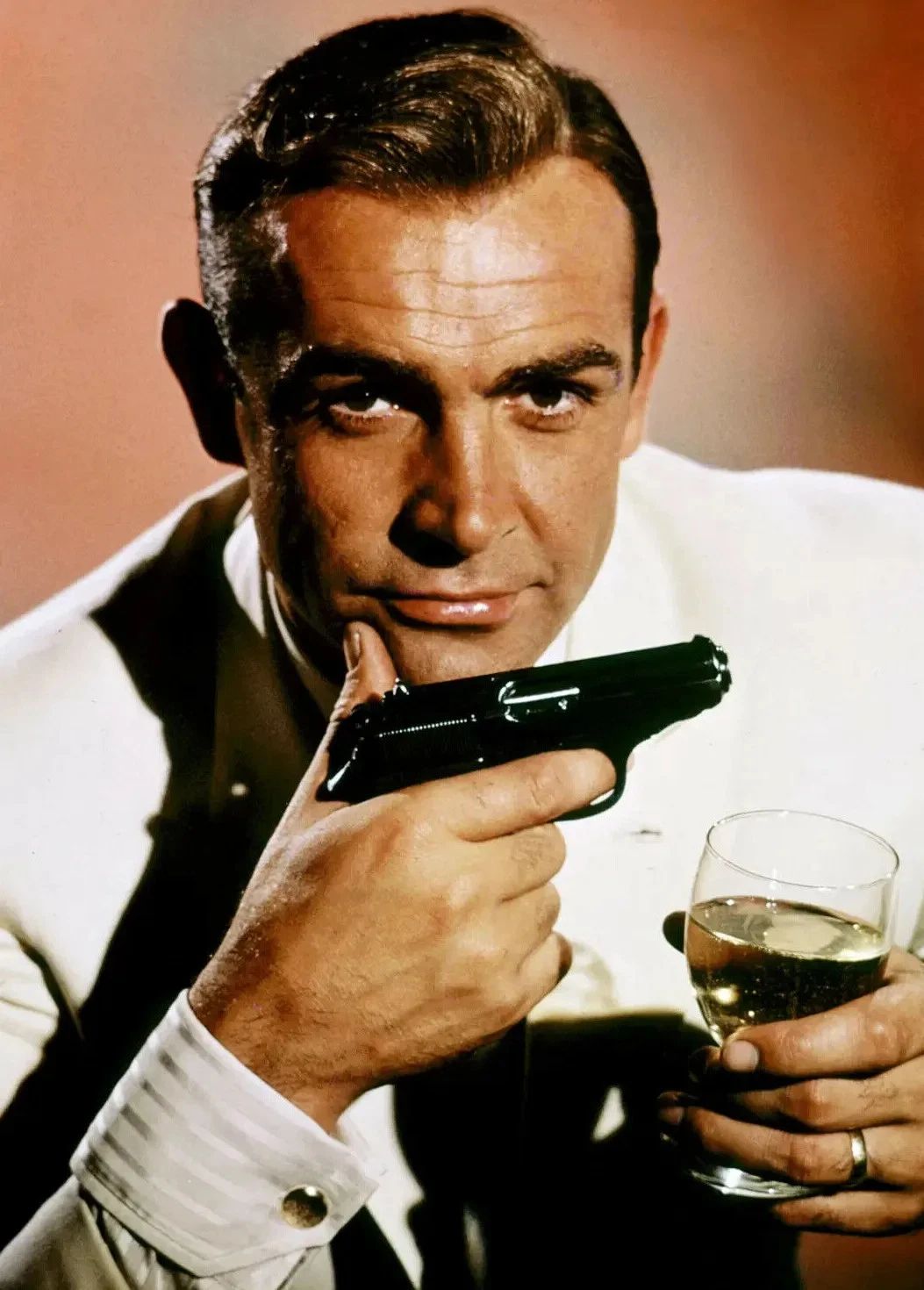 Sean Connery As 007 Spy James Bond Movie Dr. No Publicity Keychain