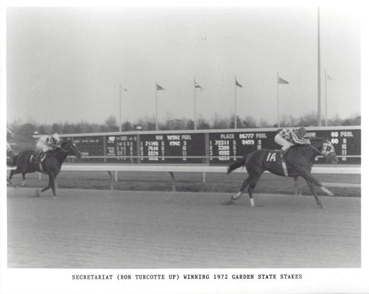 Secretariat Magnet Horse Racing Picture Jockey Ron Turcotte Garden Stakes