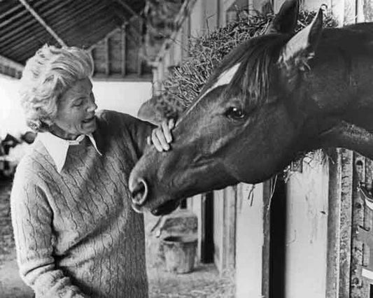 Secretariat And Penny Chenery Glossy Photo Triple Crown Horse Print