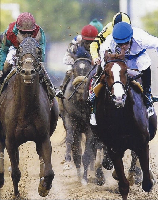 Shackleford Keychain Horse Racing Picture Jockey Wins Preakness Stakes