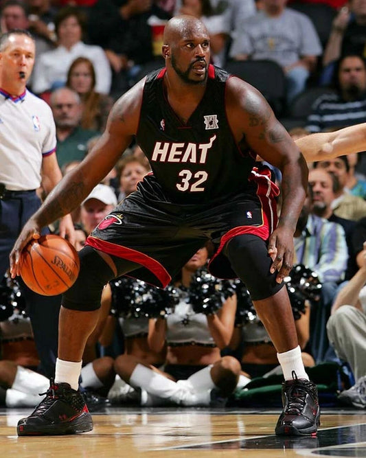 Shaquille O'Neal Photo Miami Heat Basketball Nba Shaq Dribble