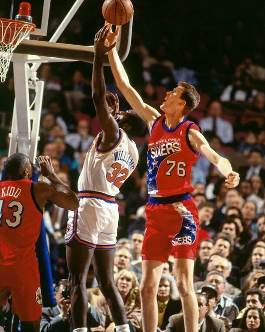 Shawn Bradley Photo Philadelphia 76Ers Sixers Basketball Nba