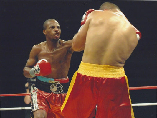 Shawn George Keychain Boxing Picture Ring Action