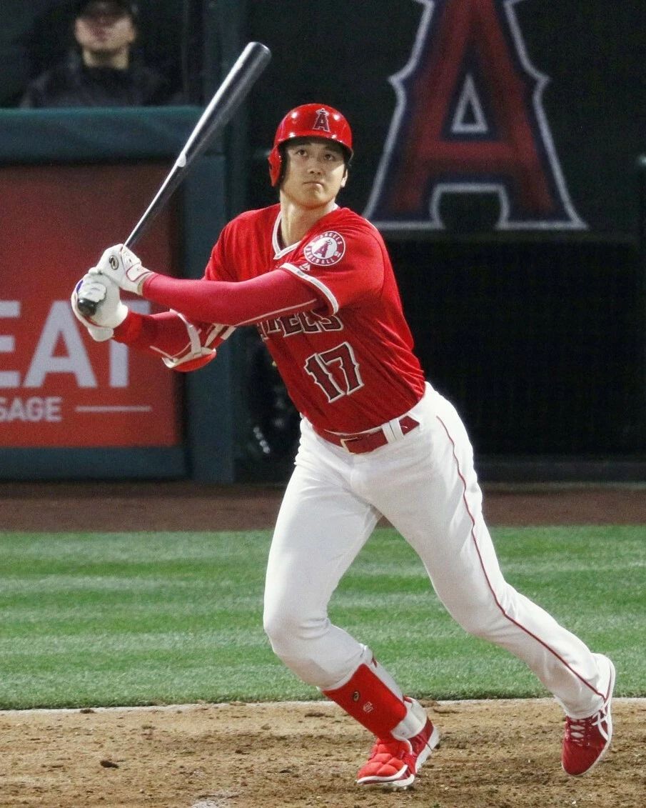 Shohei Ohtani Photo Los Angeles Angels La Baseball Picture Mlb At Bat