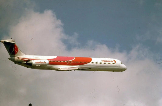 Slide Hawaiian Airlines Md 80 Original 10 85 Jet Plane Picture Keychain
