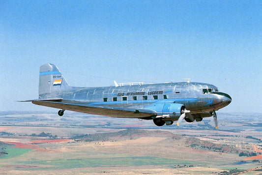 South Africian Airways Dc 3 Airplane Airline Retro Vintage Picture Magnet