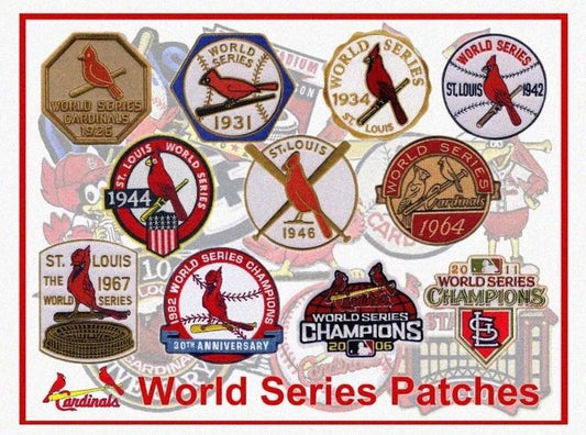 St. Louis Cardinals Ws Patches Magnet Baseball Picture Mlb