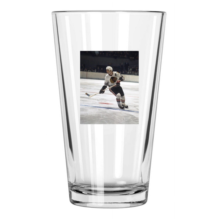 Stan Mikita Photo Nhl Hockey Chicago Blackhawks Hof 83 Pint Beer Drinking Glass