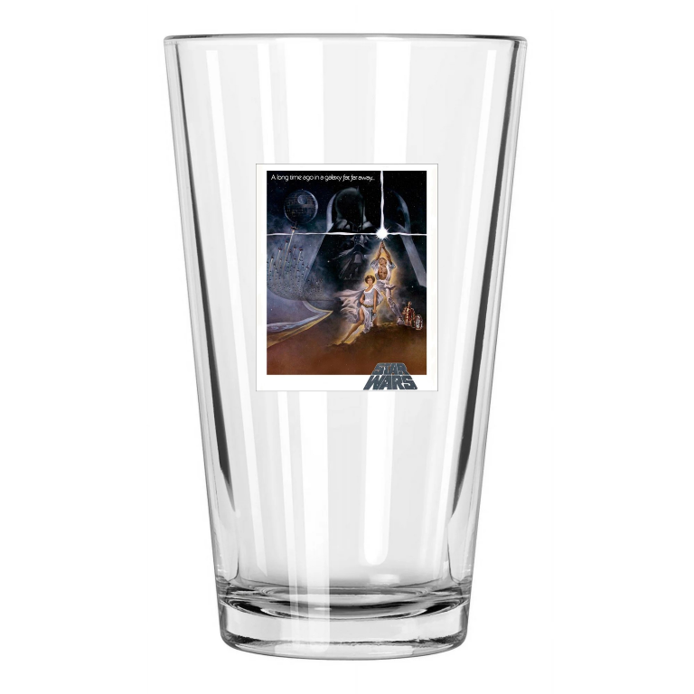 Star Wars Princess Leia, Han Solo And Luke Skywalker Pint Beer Drinking Glass