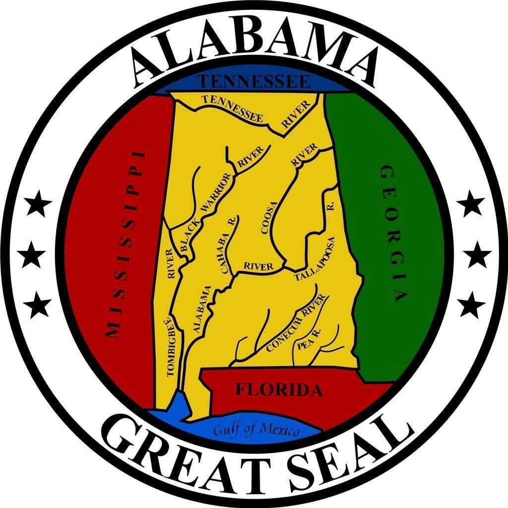 State Of Alabama Great Seal Magnet Picture Magnet Print Montgomery Huntsville