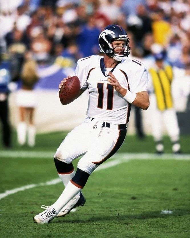 Steve Beuerlein Photo Denver Broncos Picture Nfl Football Game Action