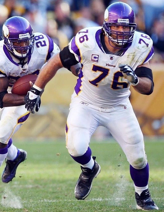 Steve Hutchinson Photo Minnesota Vikings Nfl Football 300 Piece Jigsaw Puzzle