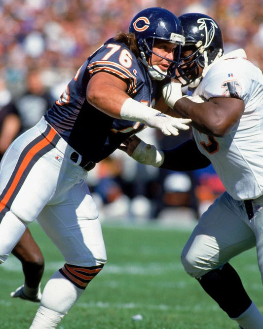 Steve Mcmichael Photo Chicago Bears Picture Game Action