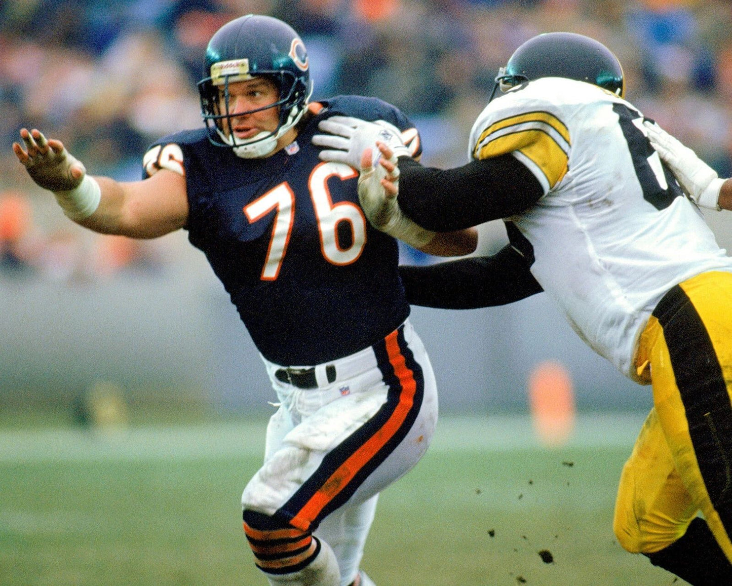 Steve Mcmichael Photo Chicago Bears Picture Vs Steelers