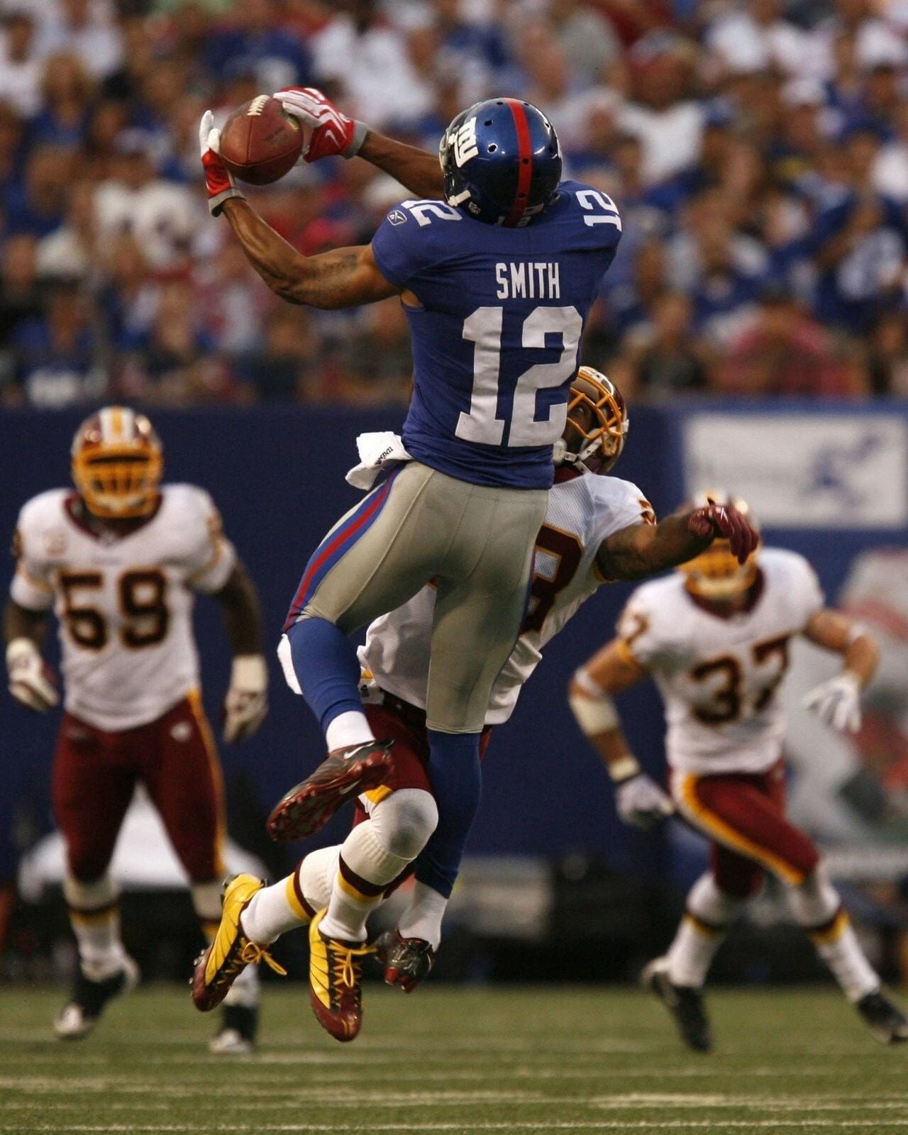 Steve Smith Photo New York Giants Ny Picture Football Nfl Vs Redskins