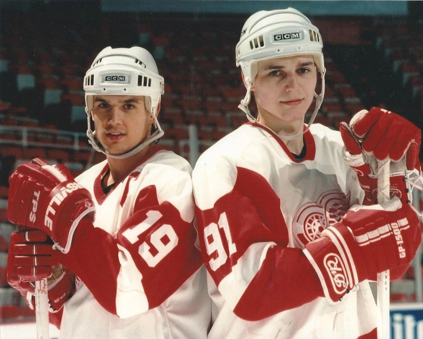Steve Yzerman & Sergei Federov Photo Hockey Detroit Red Wings Picture Nhl