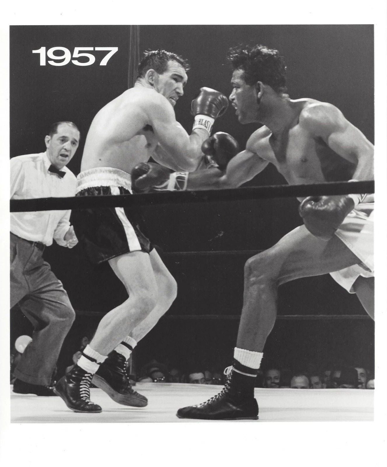 Sugar Ray Robinson Wins Title From Gene Fullmer Photo Boxing Picture