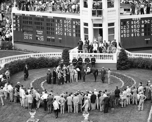 Swaps Magnet Horse Racing Picture Jockey Bill Shoemaker
