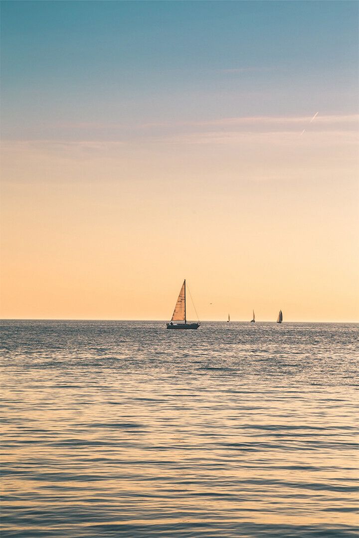 Sailboat Under Blue Skies Watercraft Print Jigsaw Puzzle