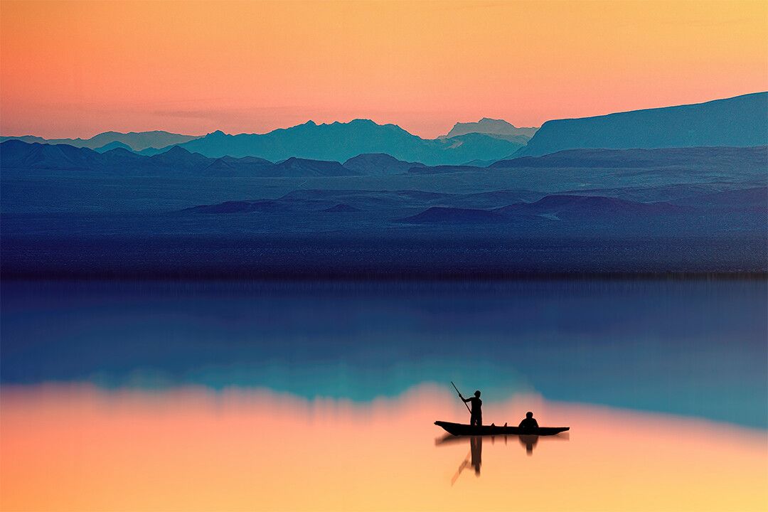 Sailing Boat On Astonishing Sunset Art Wall Decor Jigsaw Puzzle