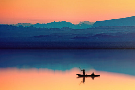 Sailing Boat On Astonishing Sunset Art Wall Decor Jigsaw Puzzle
