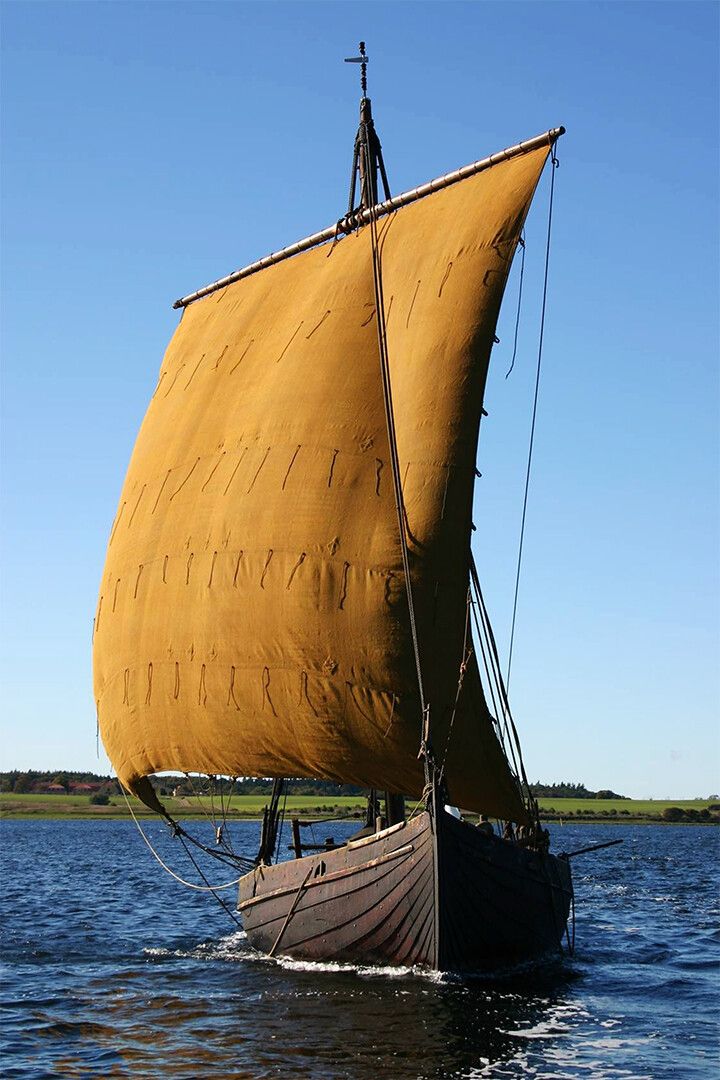 Sailing Viking Longship Replica Watercraft Print Jigsaw Puzzle