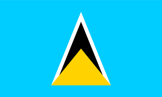 Saint Lucia Flag Print Poster
