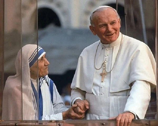Saint Mother Teresa & Catholic Pope John Paul Ii Magnet Magnet