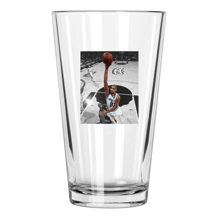 San Antonio Spurs Tim Duncan Photo Nba Spotlight Pint Beer Drinking Glass