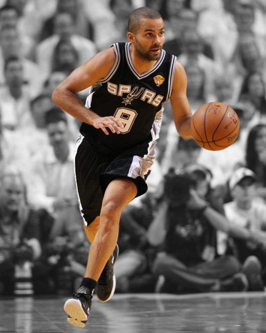 San Antonio Spurs Tony Parker Glossy Magnet Spotlight Print Hof 2023