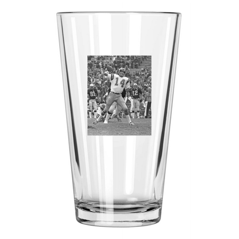 San Diego Chargers Dan Fouts Photo Football Hof 93 1 Pint Beer Drinking Glass