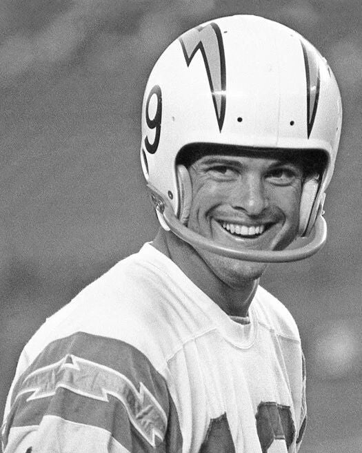 San Diego Chargers Lance Alworth Glossy Keychain Football Keychain Hof 78 1