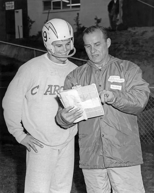 San Diego Chargers Sid Gillman & Lance Alworth Glossy Photo Print Poster