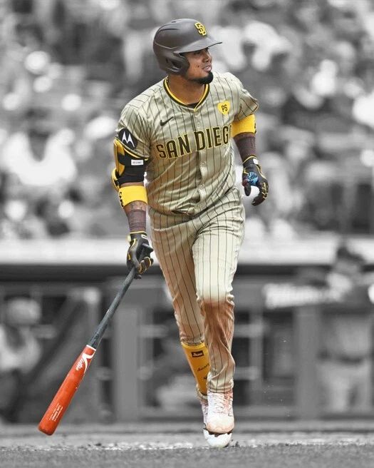 San Diego Padres Luis Arraez Glossy Photo Baseball Print Spotlight Poster