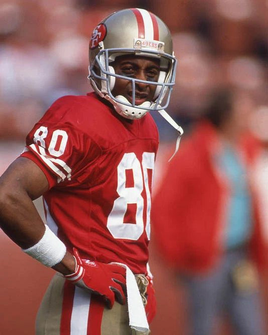 San Francisco 49Ers Jerry Rice Glossy Keychain Football Keychain Hof 2010