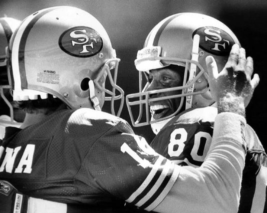 San Francisco 49Ers Joe Montana And Jerry Rice Glossy Keychain Keychain 2