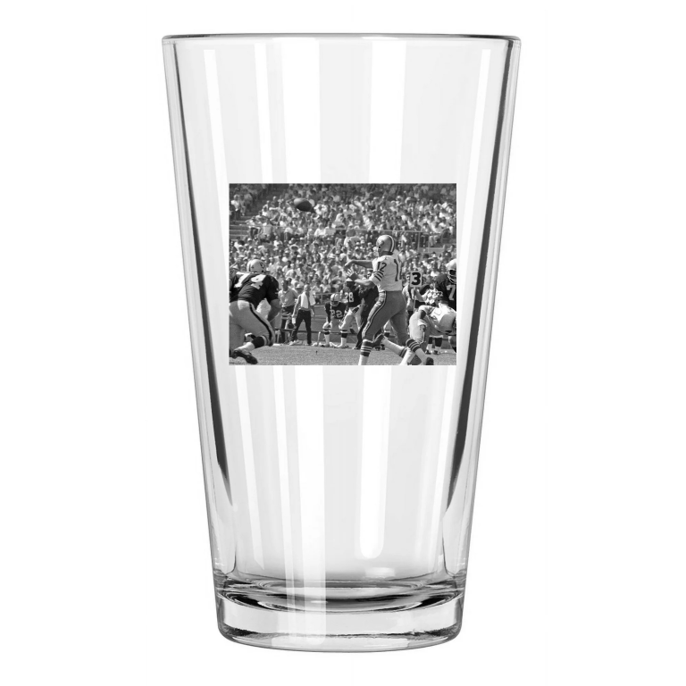 San Francisco 49Ers John Brodie Reprint Nfl Football Pint Beer Drinking Glass